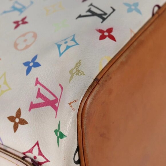 LOUIS VUITTON Monogram Multicolor Petit Noe Bag White M42229 LV Auth BA4598 - Picture 5 of 16